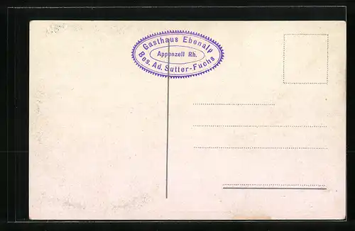 AK Säntis, Gasthaus Schäfler mit Blick zum Altmann