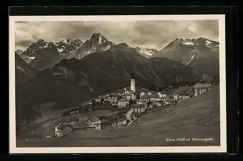 AK Fetan, Ansicht des Ortes im Unterengadin