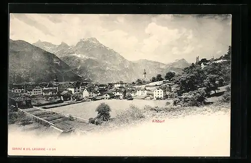 AK Altdorf, Panorama des Ortes