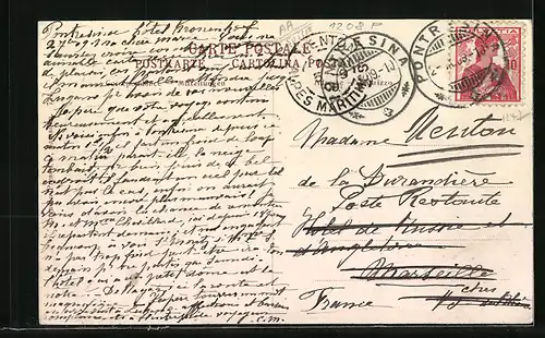 AK Pontresina, Partie aus der Ortschaft