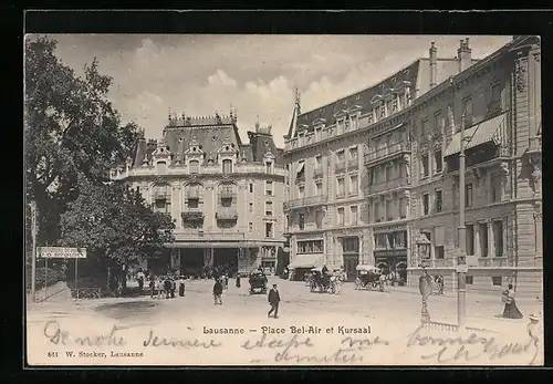 AK Lausanne, Place Bel-Air et Kursaal
