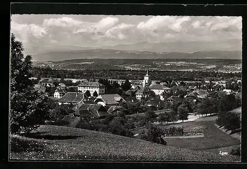 AK Lyss, Panorama aus der Vogelschau