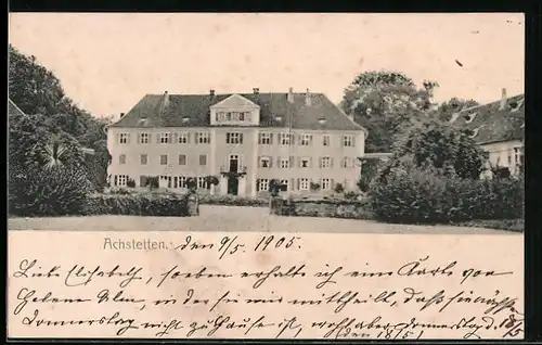 AK Achstetten, Blick auf Schloss