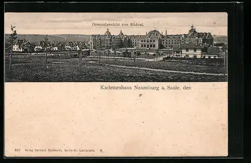 AK Naumburg a. Saale, Kadettenhaus, Ansicht von Südost