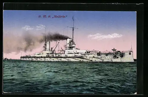 AK Kriegsschiff SMS Kaiserin