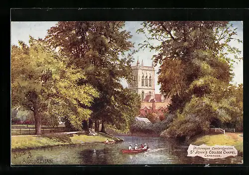 Künstler-AK Raphael Tuck & Sons Nr. 7612: Cambridge, St. John`s College Chapel