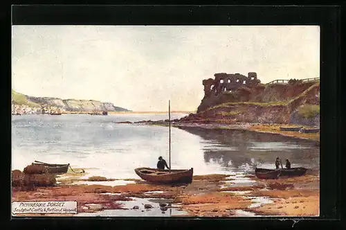 Künstler-AK Raphael Tuck & Sons Nr. 7700: Weymouth, Sandstoot Castle & Portland