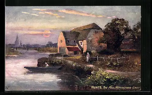 Künstler-AK Raphael Tuck & Sons Nr. 7535: Hunts, The Mill, Hemingford Grey