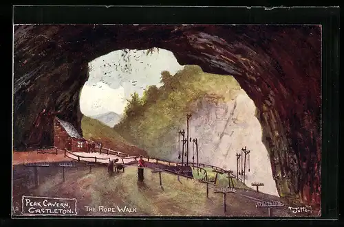 Künstler-AK Raphael Tuck & Sons Nr. 1356: Castleton, The Rope Walk