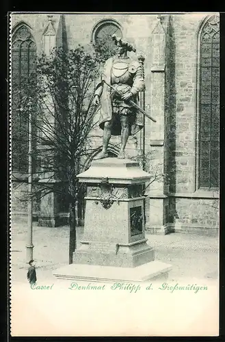 AK Cassel, Denkmal Philipp d. Grossmütigen, Martinsplatz