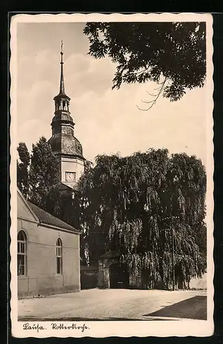 AK Lausa, Blick auf die Rollerkirche