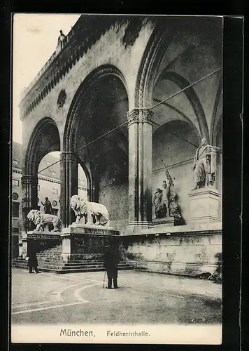 AK München, Wache an der Feldherrnhalle