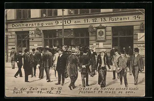 AK Donnerstag von 9-10 am 11.12.13 Postamt 14, Montage