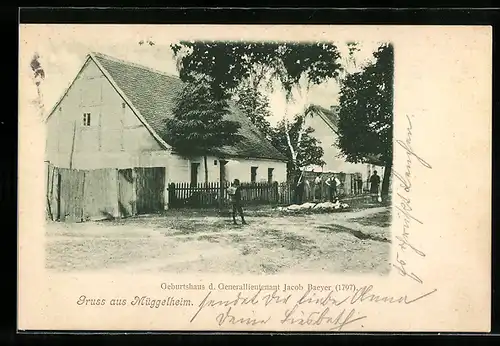 AK Berlin-Müggelheim, Geburtshaus d. Generallieutnant Jacob Baeyer