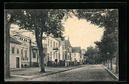 AK Mühlhausen i. Th., Strasse am Lindenbühl