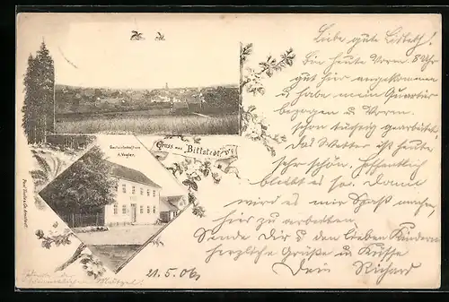 AK Bittstedt, Gastwirtschaft v. A. Vogler, Ortsansicht