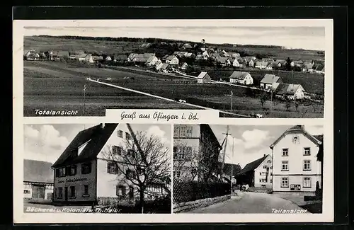 AK Öfingen i. Bd., Bäckerei Maier, Totalansicht