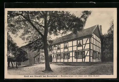 AK Dierath, Restauration mit Saal von Otto Busch