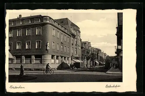 AK Nordenham, Bahnhofstr. mit Café