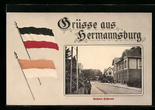 AK Hermannsburg, Kaiserl. Postamt