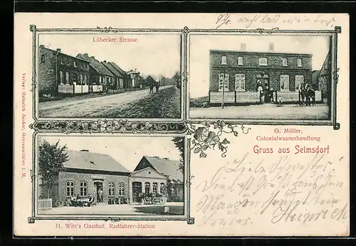AK Selmsdorf, Gasthof H. Witt, Lübecker Strasse