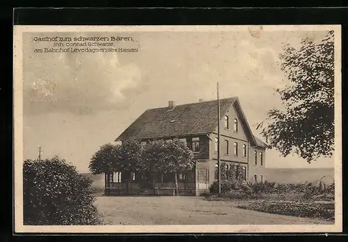 AK Levedagsen /Krs. Hameln, Gasthof zum schwarzen Bären von C. Schwarze