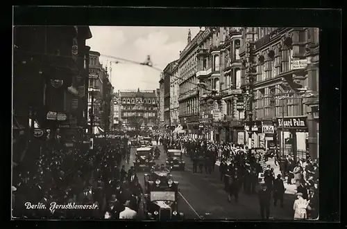 AK Berlin, Jerusalemerstr., Blick vom Hausvogteiplatz