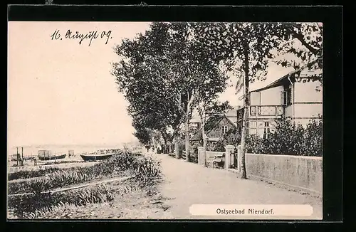 AK Niendorf / Ostsee, Promenade