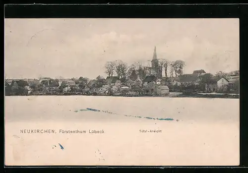 AK Neukirchen / Holst. Schweiz, Ortsansicht mit Kirche