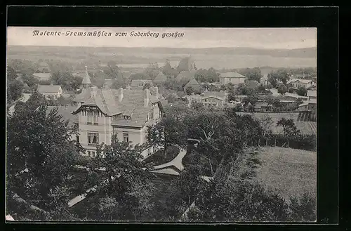 AK Malente-Gremsmühlen, Ortsansicht vom Godenberg aus gesehen