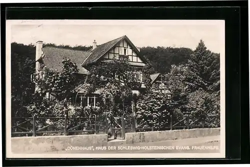 AK Timmendorfer Strand, Dünenhaus, Haus der Schleswig-Holsteinischen Evang. Frauenhilfe, Strandallee 19