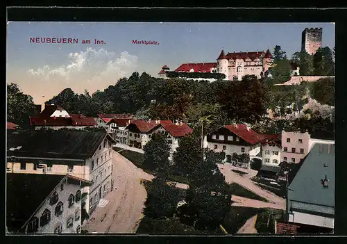 AK Neubeuern am Inn, Marktplatz