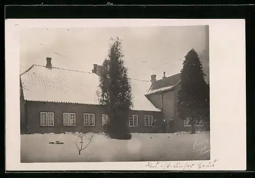 AK Schönwalde / Holst., Haus im Winter