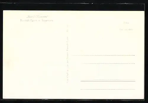 AK Rottach-Egern a. Tegernsee, Slezak-Museum