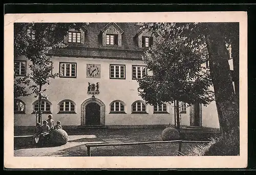 AK Westerham, Kinderheim der Reichsbahn-Arbeiterpensionskasse II, Haupteingang