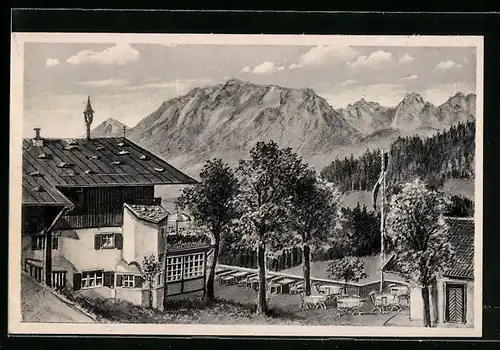AK Oberaudorf / Inn, Alpengasthof Hocheck