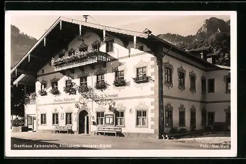 AK Flintsbach / Inn, Gasthaus Falkenstein