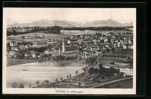 AK Obing im Chiemgau, Gesamtansicht