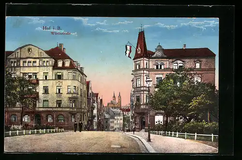 AK Hof i. B., Wörthstrasse