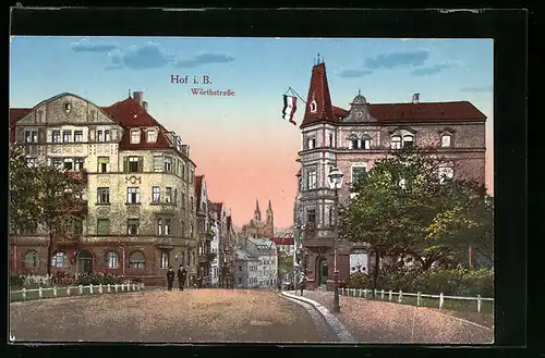 AK Hof i. B., Wörthstrasse