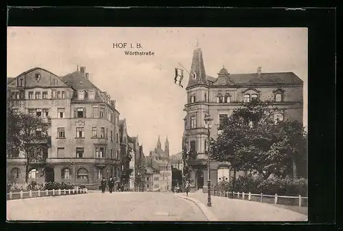 AK Hof i. B., Wörthstrasse