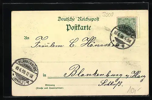 AK Hannover, Ortspartie im Abendrot