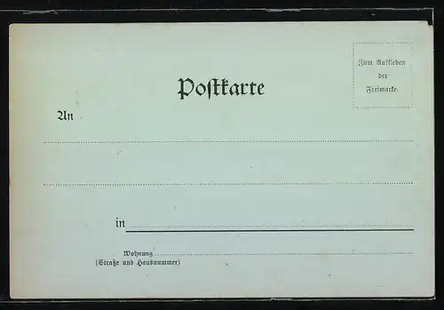 Mondschein-AK Hof i. B., Gesamtansicht