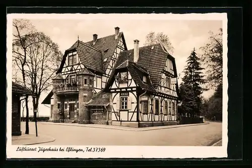 AK Esslingen a. N., Gasthaus Jägerhaus