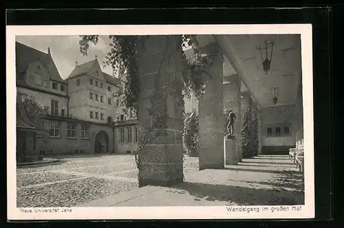 AK Jena, Neue Universität, Wandelgang im grossen Hof