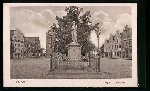 AK Kalkar, Seydlitz-Denkmal