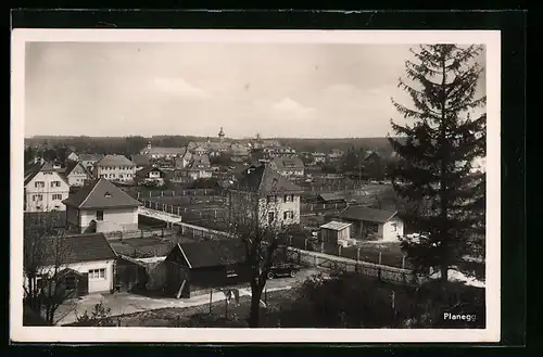 AK Planegg, Ortsansicht aus der Vogelschau
