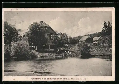 AK Rübeland / Harz, Forsthaus Eggeröderbrunnen