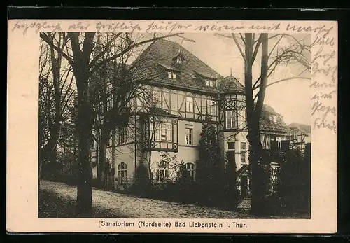 AK Bad Liebenstein / Thür., Sanatorium (Nordseite)