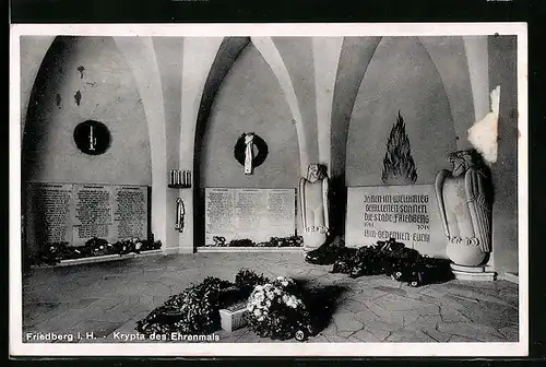 AK Friedberg i. H., Krypta des Ehrenmals